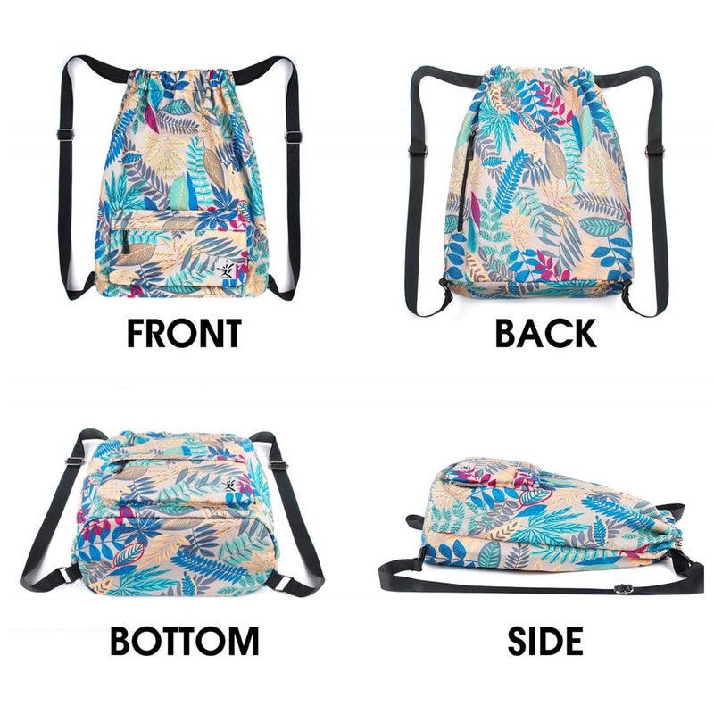 Risefit Waterproof Drawstring Bag, Gym Bag Sackpack Sports Backpack for Men Women - Image 2